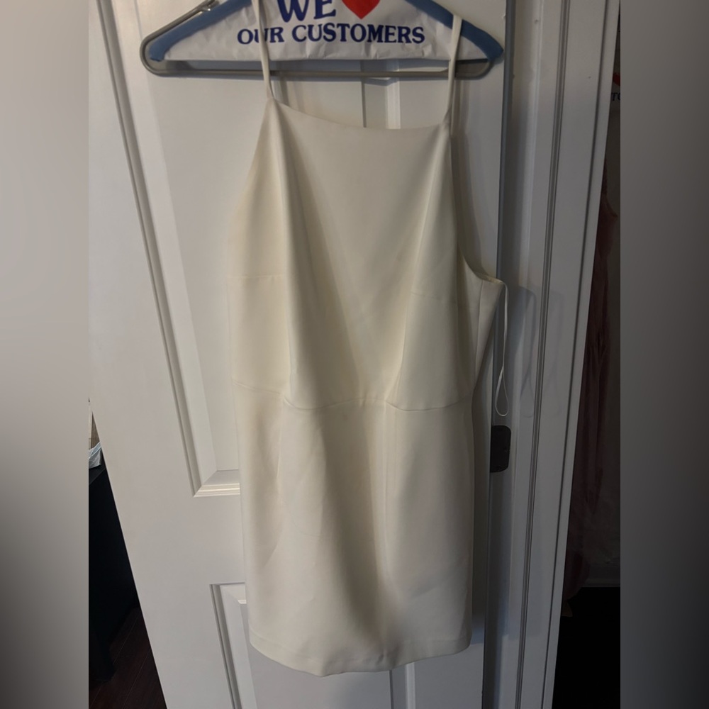French Connection Strapless Cream Dress